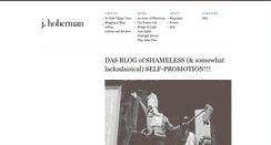 Desktop Screenshot of j-hoberman.com